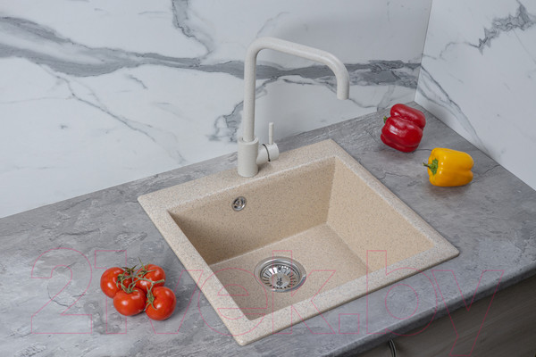 Изображение товара Мойка кухонная БелЭворс Mini (темно-бежевый, без сифона)