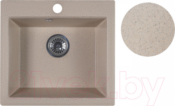 Изображение товара Мойка кухонная БелЭворс Mini (темно-бежевый, без сифона)