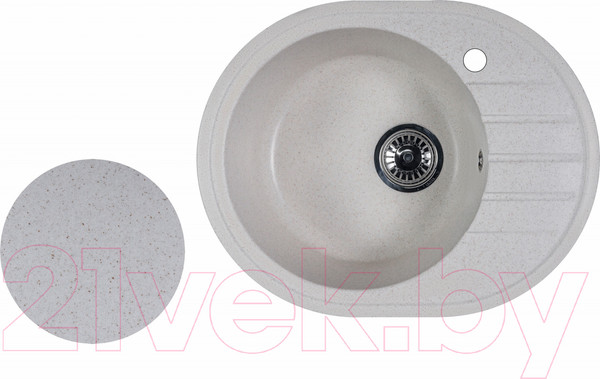 Изображение товара Мойка кухонная БелЭворс New Lux L (бежевый, без сифона)