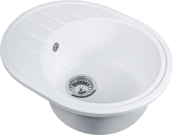 Изображение товара Мойка кухонная БелЭворс New Lux R (белый, без сифона)