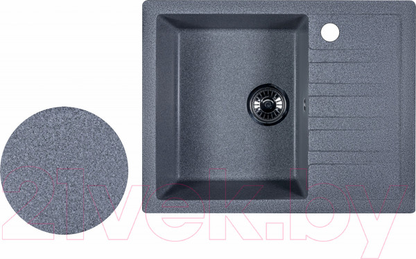 Изображение товара Мойка кухонная БелЭворс Vega L (серый, без сифона)