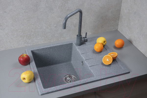 Изображение товара Мойка кухонная БелЭворс Vega L (серый, без сифона)