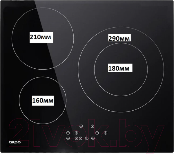 Изображение товара Индукционная варочная панель Akpo PIA 6093018DH BL