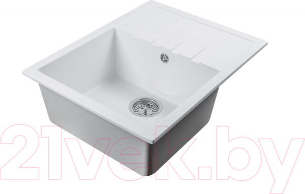 Изображение товара Мойка кухонная БелЭворс Vega L (белый, без сифона)