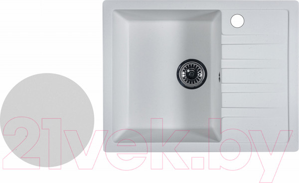 Изображение товара Мойка кухонная БелЭворс Vega L (белый, без сифона)