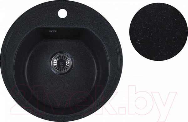 Изображение товара Мойка кухонная БелЭворс Traffic (черный, без сифона)