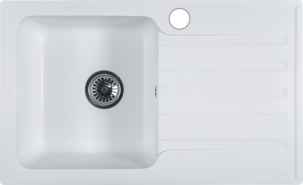 Изображение товара Мойка кухонная БелЭворс Styl L (белый, без сифона)