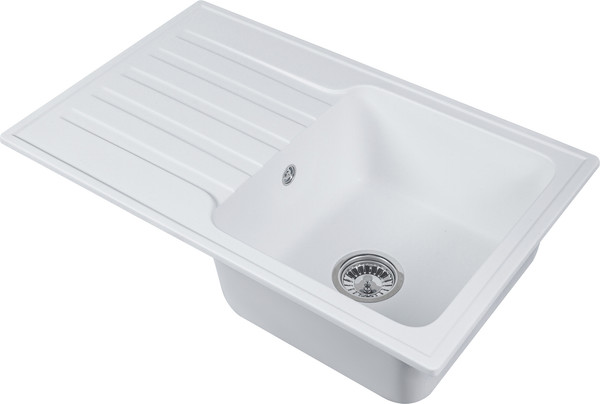 Изображение товара Мойка кухонная БелЭворс Styl R (белый, без сифона)