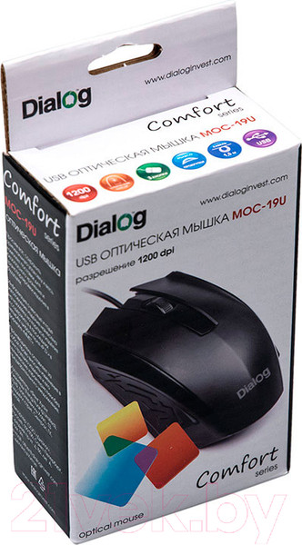 Изображение товара Мышь Dialog Comfort Optical MOC-19U