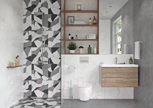 Изображение товара Тумба с умывальником Cersanit Lara 70 + Como / 63415 + S-UM-COM70/1-w