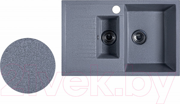 Изображение товара Мойка кухонная БелЭворс Forma R (серый, без сифона)