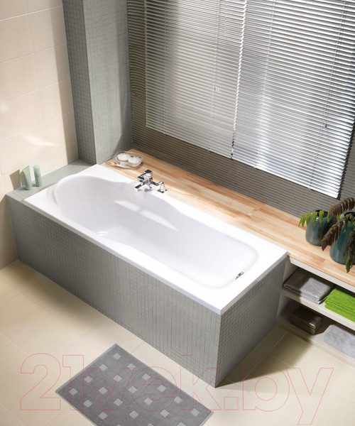 Изображение товара Ванна акриловая Cersanit Santana 140x70 (с ножками и экраном)