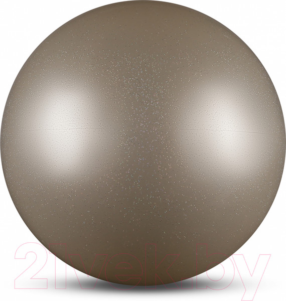 Изображение товара Мяч для художественной гимнастики No Brand Металлик AB2803B (белый с блестками)