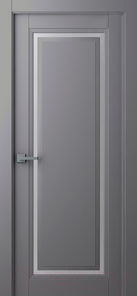 Изображение товара Дверь межкомнатная Belwooddoors Аурум 1 80x200 (эмаль графит/сатин двусторонний каленый)