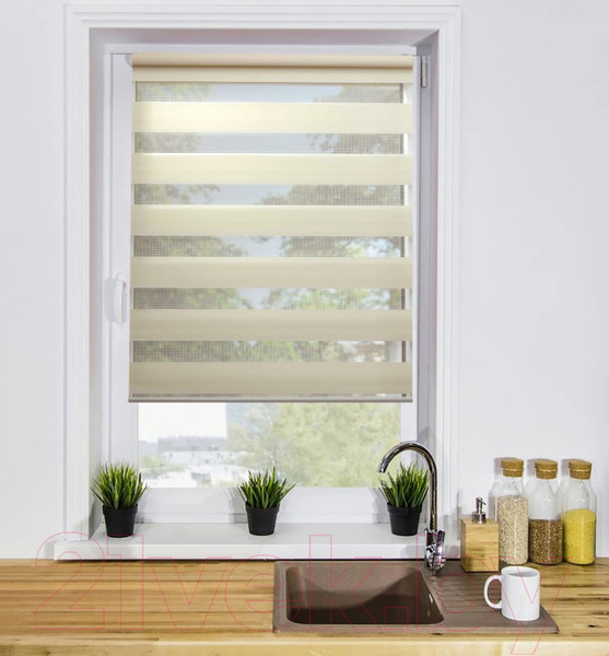 Изображение товара Рулонная штора Lm Decor ДН LB 10-16 57x160 (светло-бежевый)
