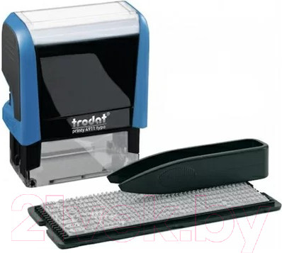Изображение товара Штамп самонаборный Trodat 38*14мм, 3стр. 1 касса подушка / 4911/DB