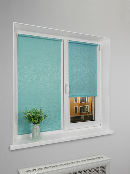 Изображение товара Рулонная штора Lm Decor Жаккард LM 66-18 57x160 (лазурный)