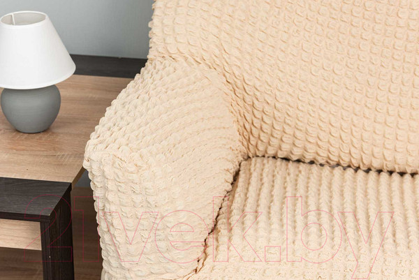 Изображение товара Комплект чехлов Софатэкс Комфорт Стандарт без оборки (ваниль)