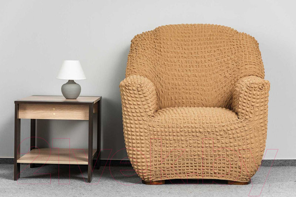 Изображение товара Комплект чехлов Софатэкс Комфорт Стандарт без оборки (кофе с молоком)