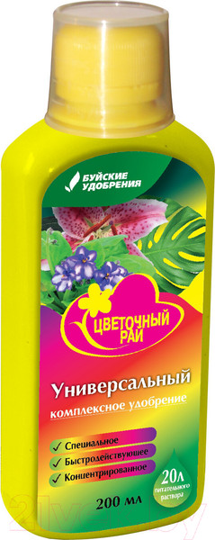 Изображение товара Удобрение Буйские удобрения Цветочный Рай универсальное (0.2л)