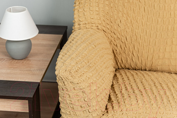 Изображение товара Комплект чехлов Софатэкс Люкс КПО-8 без оборки / 01472 (песок)