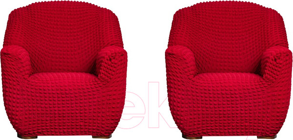 Изображение товара Комплект чехлов Софатэкс Стандарт КПО-8 без оборки / 01450 (бордовый)