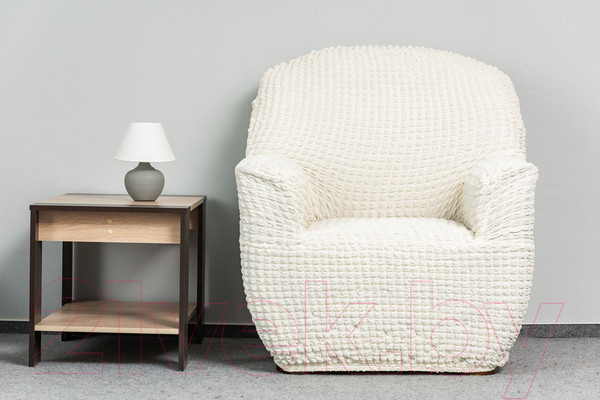 Изображение товара Комплект чехлов Софатэкс Стандарт КПО-8 без оборки / 01644 (молочный)