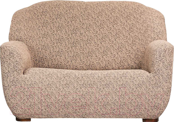 Изображение товара Чехол на 2-х местный диван Софатэкс Люкс ПО-9 Венеция без оборки / 01071 (капучино)