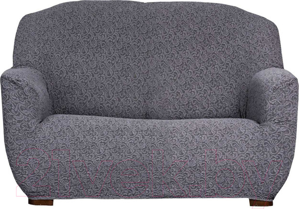 Изображение товара Чехол на 2-х местный диван Софатэкс Люкс ПО-9 Венеция без оборки / 01211 (серый)