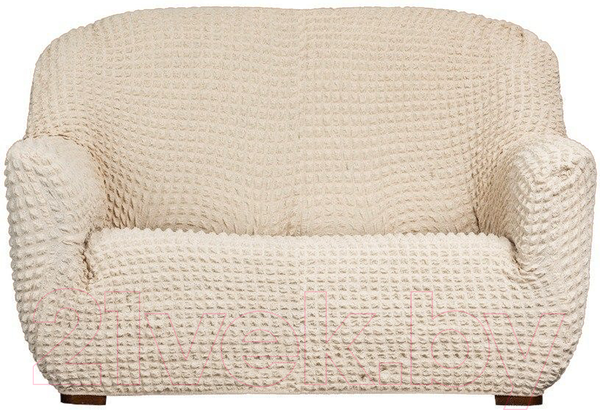 Изображение товара Чехол на 2-х местный диван Софатэкс Люкс ПО-14 без оборки (ваниль)