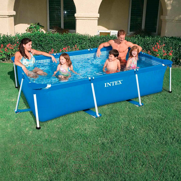 Изображение товара Каркасный бассейн Intex Rectangular Frame / 58983/28270 (220x150x60)