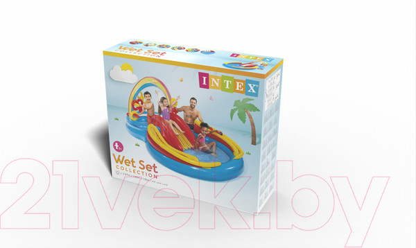 Изображение товара Водный игровой центр Intex Радуга / 57453NP (297x193x135)