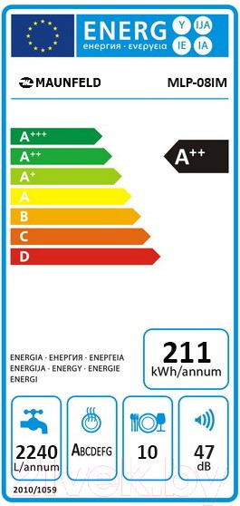 Изображение товара Посудомоечная машина Maunfeld MLP 08IM