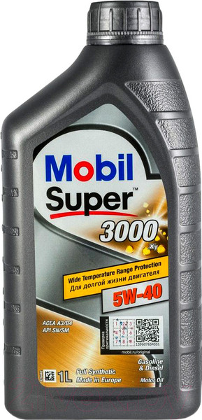 Изображение товара Моторное масло Mobil Super 3000 X1 5W40 / 152567 (1л)