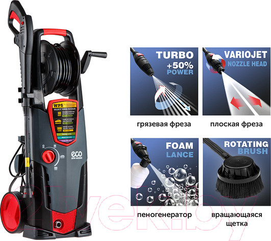 Изображение товара Мойка высокого давления Eco HPW-1825RSE (HPW1825RSE01)