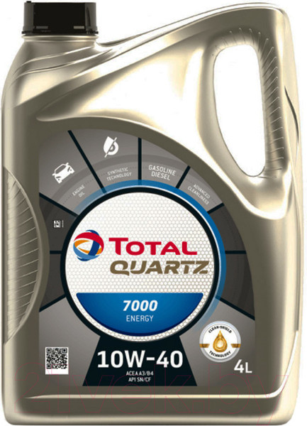 Изображение товара Моторное масло Total Quartz Energy 7000 10W40 201536/214113 (4л)