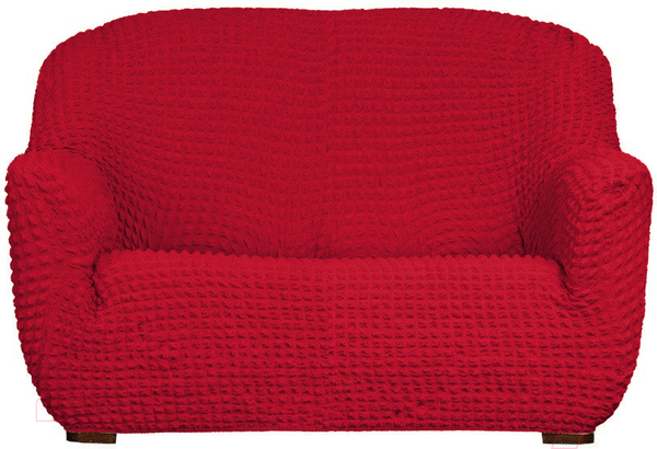 Изображение товара Чехол на 2-х местный диван Софатэкс Люкс ПО-14 без оборки / 01606 (бордовый)