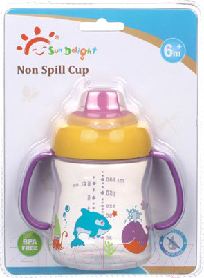 Изображение товара Поильник Sun Delight 33034 (желтый)