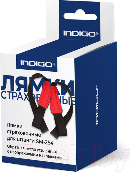 Изображение товара Ремни для тяги Indigo Sport SM-254 (черный/красный)