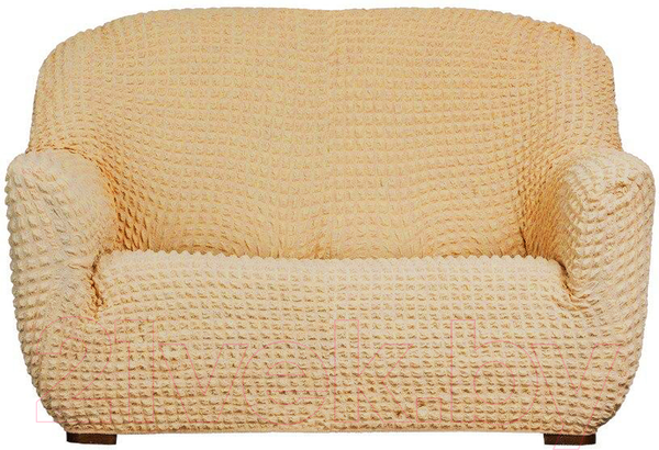 Изображение товара Чехол на 2-х местный диван Софатэкс Стандарт ПО-14 без оборки / 01600 (песок)