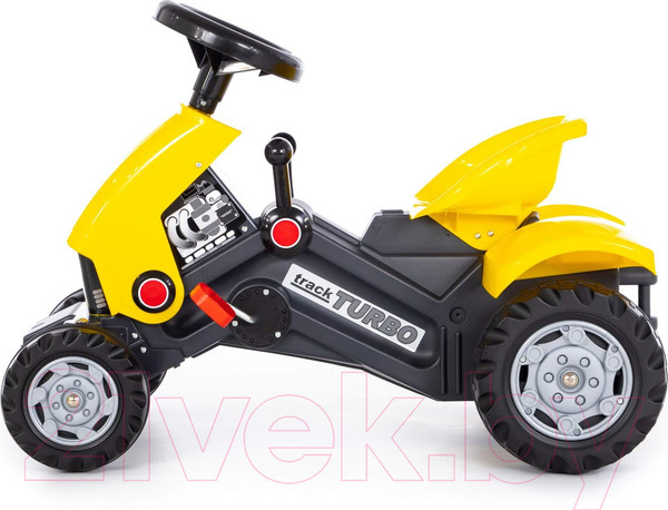 Изображение товара Каталка детская Полесье Turbo-2 Трактор с педалями / 89335 (желтый)