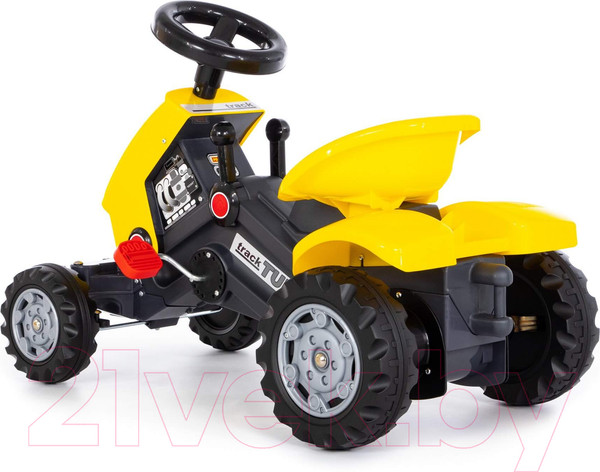 Изображение товара Каталка детская Полесье Turbo-2 Трактор с педалями / 89335 (желтый)