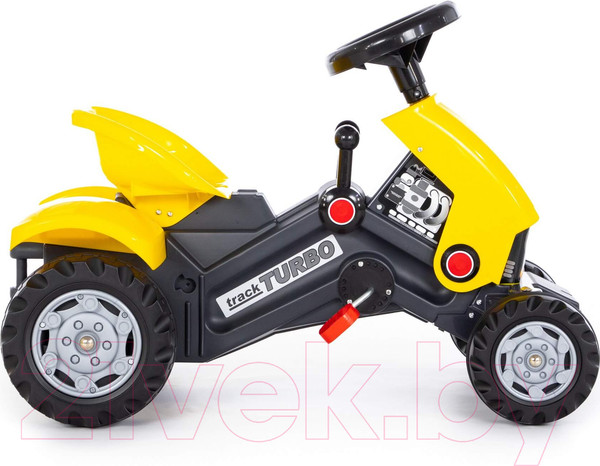 Изображение товара Каталка детская Полесье Turbo-2 Трактор с педалями / 89335 (желтый)