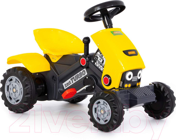 Изображение товара Каталка детская Полесье Turbo-2 Трактор с педалями / 89335 (желтый)