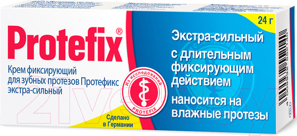 Изображение товара Крем для фиксации зубных протезов Protefix №1 Экстра-сильный (20мл)