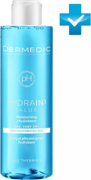 Изображение товара Тоник для лица Dermedic Hydrain3 Hialuro Увлажняющий (200мл)