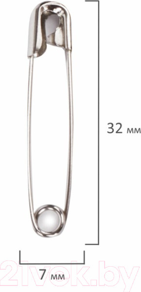 Изображение товара Набор булавок швейных Brauberg Английские / 223970 (50шт)