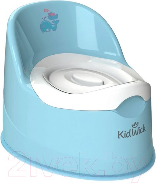 Изображение товара Детский горшок Kidwick Гигант / KW060202 (голубой/белый)