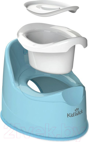Изображение товара Детский горшок Kidwick Гигант / KW060202 (голубой/белый)