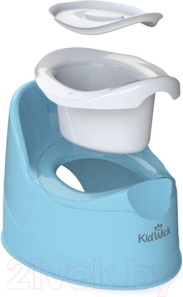 Изображение товара Детский горшок Kidwick Гранд / KW050202 (голубой/белый)